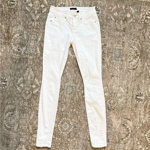 Bebe Skinny White Jeans Y2K Size 26 / 2